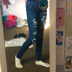 Dark Blue American Eagle Outfiters Jeans Size 00